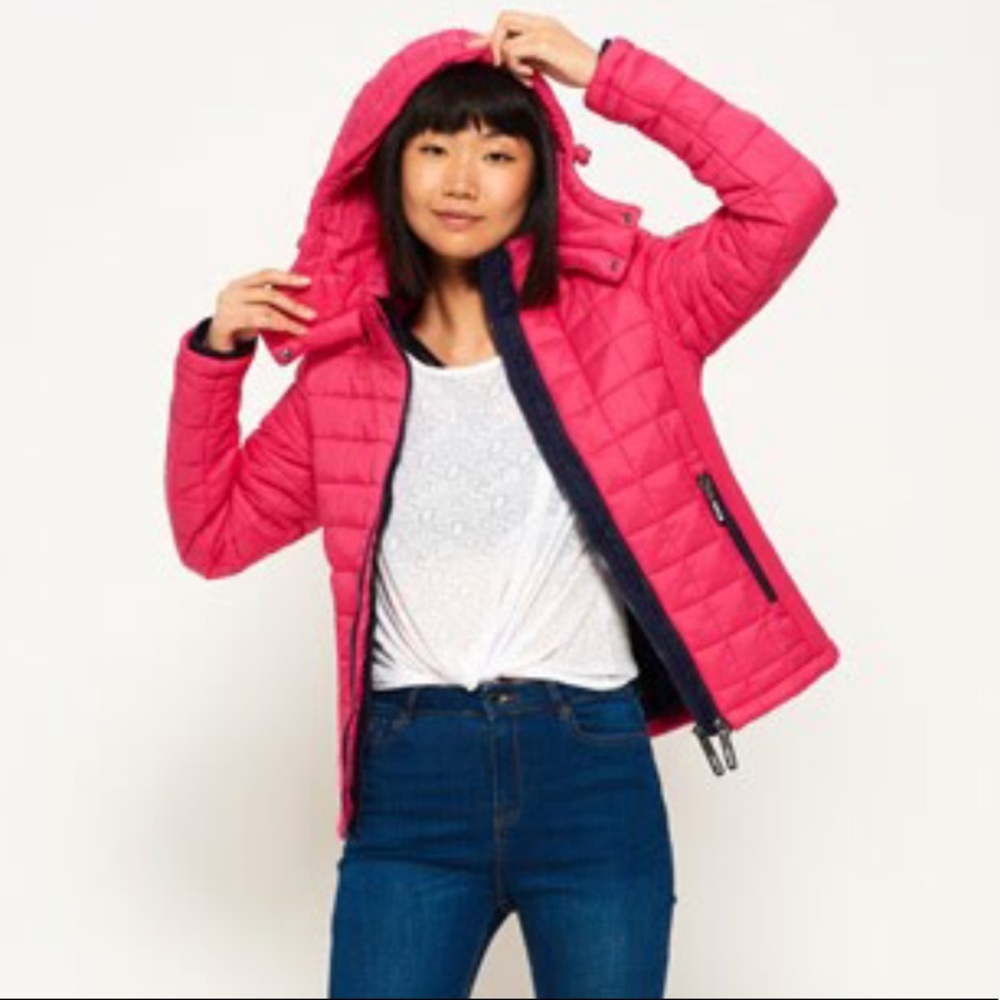 💥Flash Sale💥 Superdry Hooded Pink Jacket